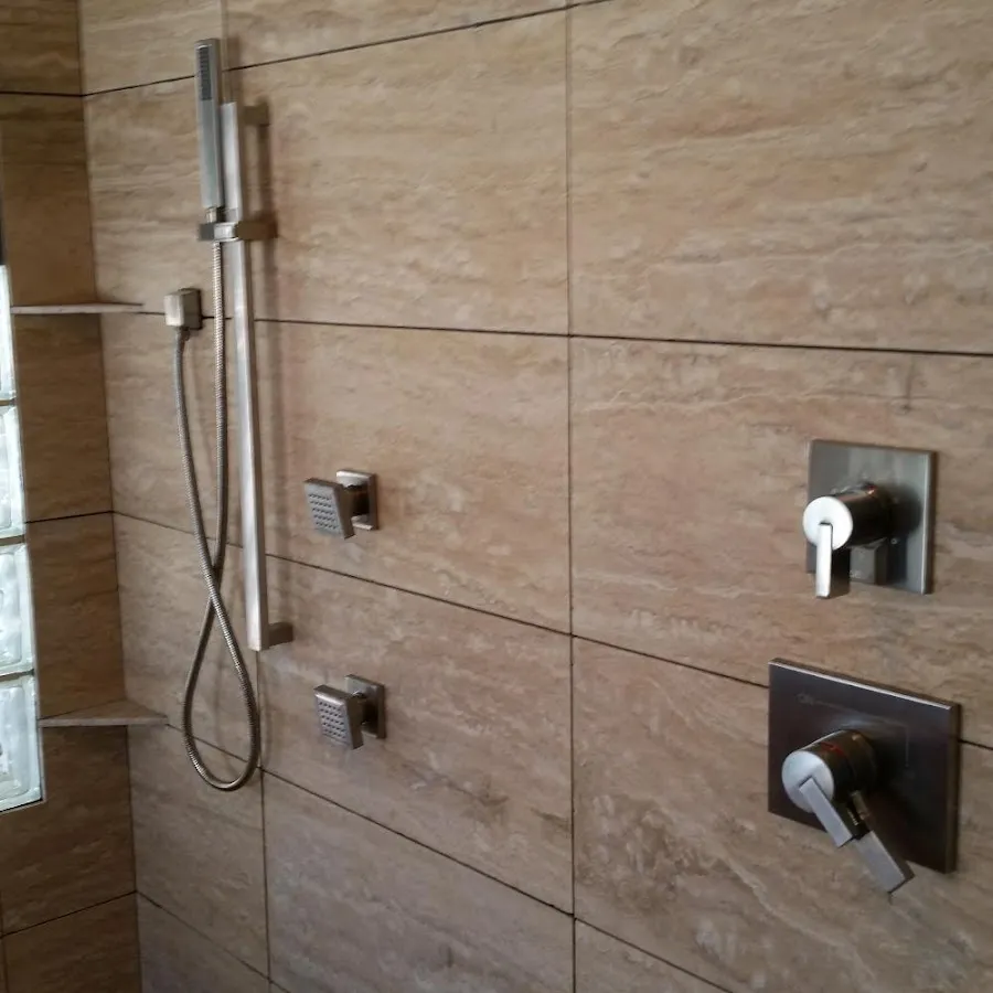 Shower fixture installation for Water Heater Replacement in Colchester